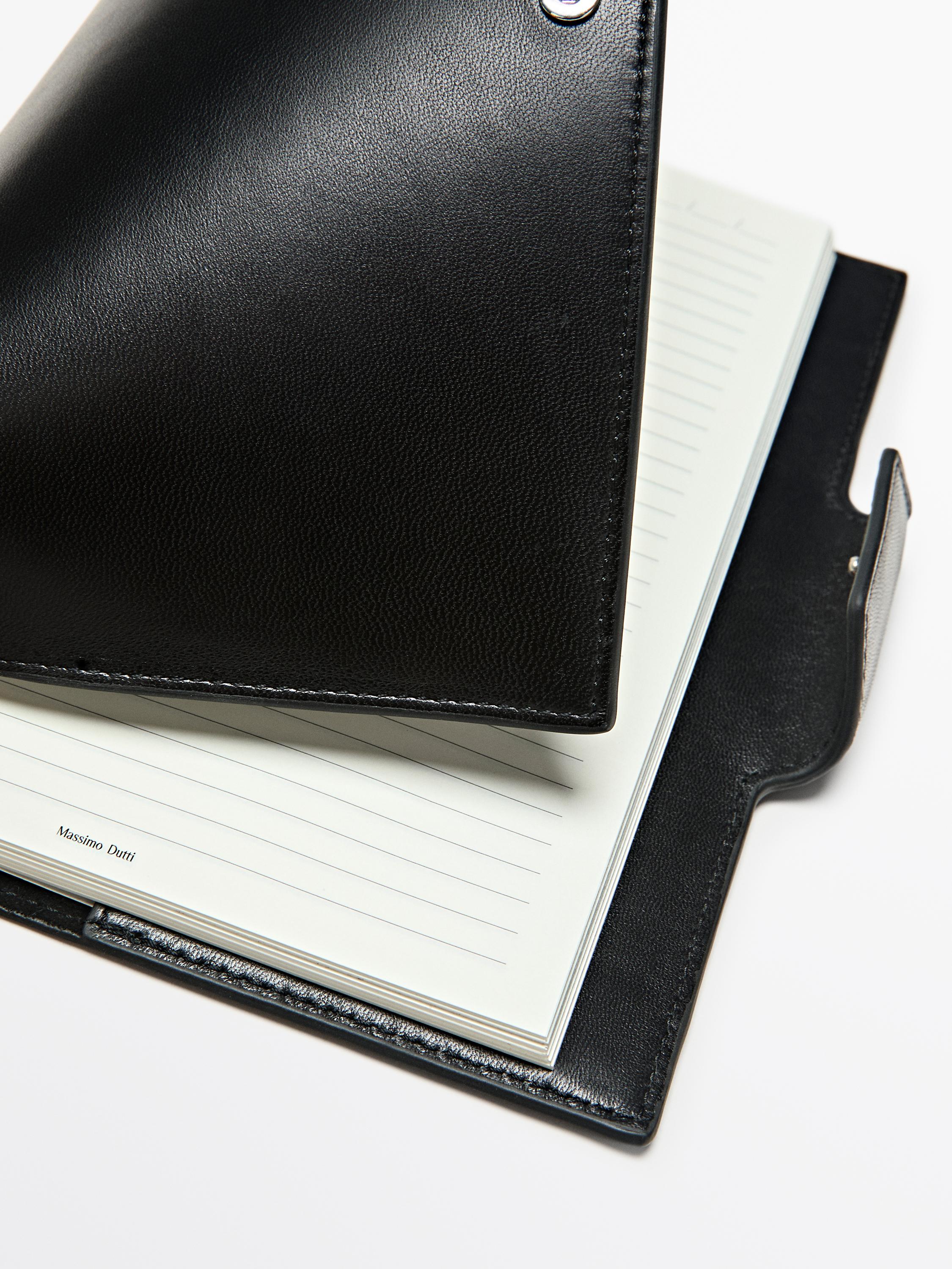 Nappa leather notebook cover